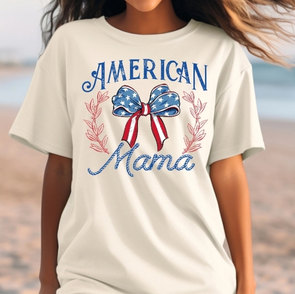 NWT Simply Southern American MAMA Oversized T-shirt - Picture 1 of 5
